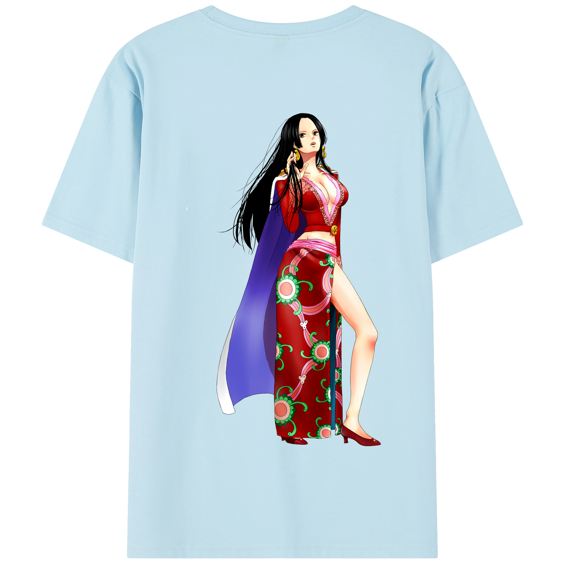 ワンピース ボア・ハンコック ONE PIECE Boa·Hancock 綿100％半袖Tシャツ（背面プリント）